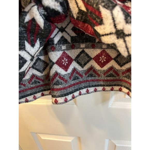 Vintage 90s Montana Blues Jean Co Fleece Sweater Button Up Size Medium - Picture 5 of 6